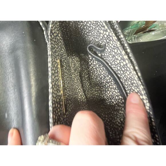 Loeffler Randall Mini Bag‎ Flap
Snakeskin Black Leather
Crossbody Strap Purse - Picture 10 of 14